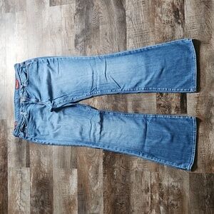 Vintage Blue 2 jeans low rise flare women's 30 light wash blue Y2K